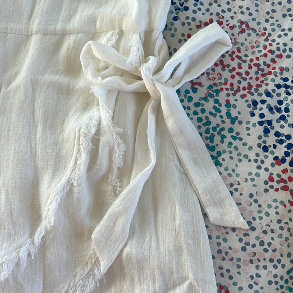 Little White Wrap Dress - Picture 2 of 3
